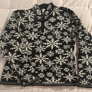 Black and White Snowflake Sweater
